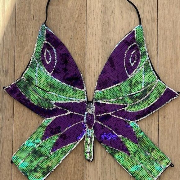 Butterfly crop top - Picture 1 of 3